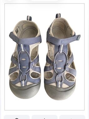 KEEN Blue Grey Closed Toe Washable Water Hiking Outdoor Shoes Sandals Size 6